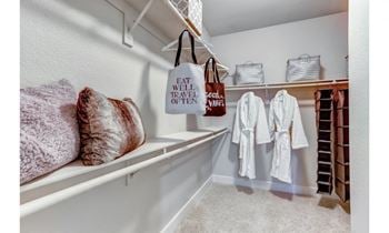 Mirrored wardrobe or walk-in closets in master bedrooms